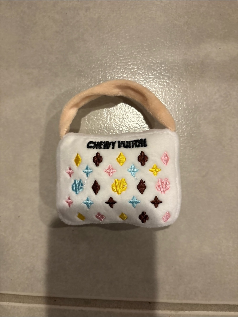 Chewy Vuitton Plush Mini Bag dog toy NWT